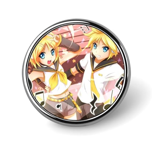 鏡音リン 缶バッジ ピン 丸型 直径2.5cm ボタン 缶バッジメーカー 用