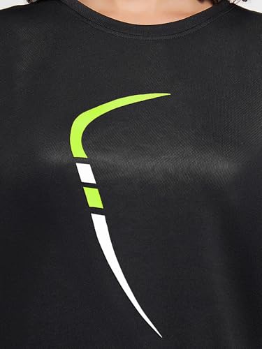 Image of Clovia Women Gym T-Shirt- Quick-Dry