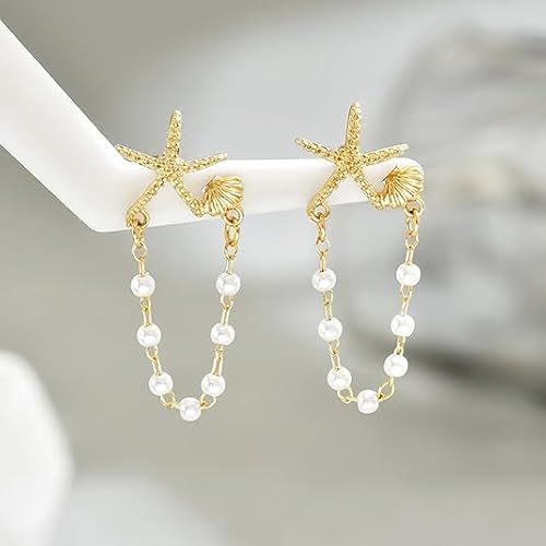 Dazzling Gold Starfish Earrings for Women - Perfect Beach Jewelry Gifts and Summer Accessories - Image 2