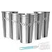 Voloop 6 Pack 16 Ounce Stainless Steel Cups Shatterproof Pint Drinking Cups Metal Drinking Glasses for Kids and Adults(6 Pack, Silver)