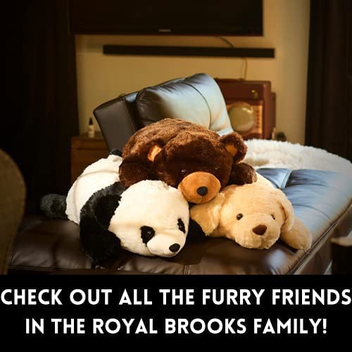 Extra Large Stuffed Dog Hugging Toy-Giant Sleeping Plush Body Pillow For Kids, Adults-Ideal For Bedroom Bed, Valentine’s Day Gift- 35 By 15 Inches Big, Brown, Fluffy And Soft-For Boys, Girls #TOP7