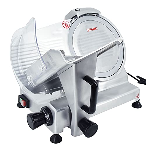 MOOTACO Aufschnittmaschine Allesschneider Ø 300 mm Brotschneidemaschine Schrägschneider Edelstahl Gastro 0-15 mm… – Bild 3