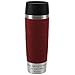 Emsa Thermobecher Travel Mug Grande Rot 500 ml mit persönlicher Rund-Gravur gelasert Edelstahl Soft-Touch-Manschette Quick Express Verschluss
