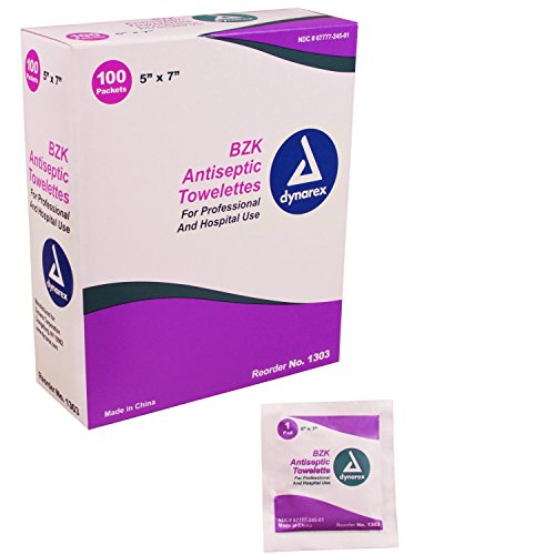 Antiseptic Towelettes – Benalkonium Chloride – 300 ct. #DX1303