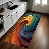 【Matière douce et absorbante】: Conçu en fibres de polyester de haute qualité, ce tapis de cuisine offre une surface douce, respirante et très absorbante. Il sèche rapidement et garde vos sols propres tout en assurant un confort durable lorsque vous restez debout longtemps dans la cuisine