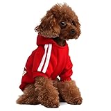 💕💕Material de alta calidad: nuestras sudaderas con capucha para perros están hechas con material súper duradero y de alta calidad, que no es fácil de romper y masticar por su travieso amigo peludo.La puntada ajustada y la buena mano de obra garantizan la calidad del producto.Si tiene alguna pregunta. sobre el producto, no dude en preguntarnos que haremos todo lo posible para ayudarlo a resolver el problema.