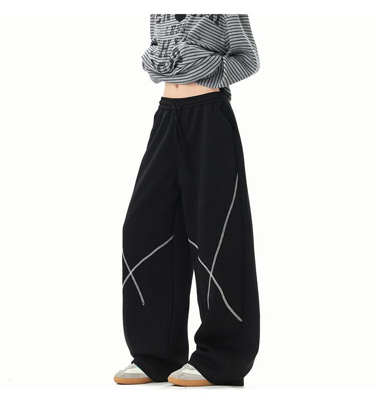 Straight-fit Casual Pants, Youth Sports Casual Straight-Leg Pants, Loose Halter-line Casual Sports Pants, 8XL - M Size2
