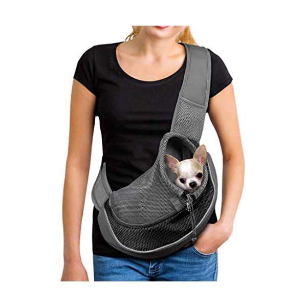 Tragbar Kleine Haustier Hunde Katzen Welpen Umhängetasche Reise Träger Schulter Beutel Atmungsaktiv Mesh Transporttasche Klein Hunde Katze Sling Pet Tragetuch Rucksack Pet Bag, S 0-2kg