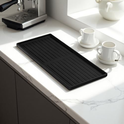 Alfombrillas de silicona para máquina de café con superficie protectora y de drenaje 5