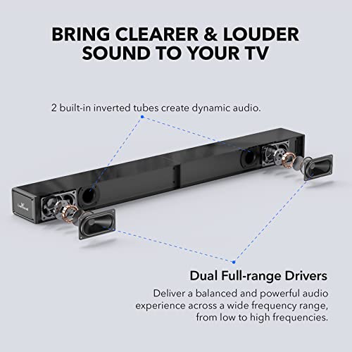 LARKSOUND Sound Bar for TV, Surround Sound System, TV Speaker Soundbar with Bluetooth/HDMI ARC/Optical/AUX/USB, 31 Inch by LARKSOUND - Image 4