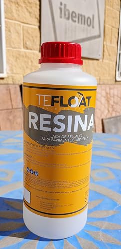 Resina - Vernice per calcestruzzo stampata ad acqua - Protegge il pavimento penetrando nel poro, rivitalizza il colore del pavimento in calcestruzzo (1 litro)