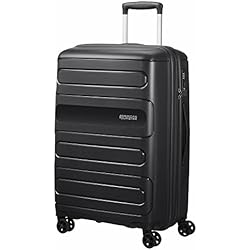 Maletas Tourister Carrefour American Tourister Sunside Spinner 68 Expandible, 3.7 kg, 72.5/83.5 l, Negro (Black)