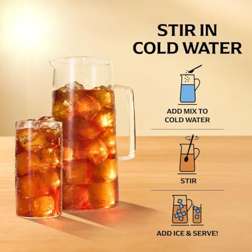 Image of Lipton Zero Sugar Peach Iced Tea Mix, Makes (10 Quarts - 6-Pack)