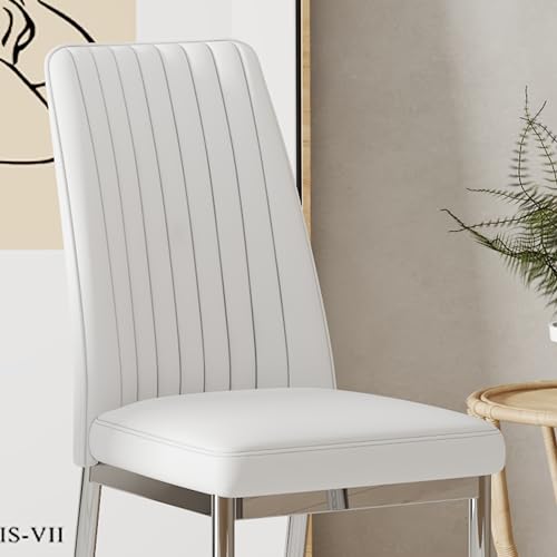 Luxury Leather Dining Chair Set
