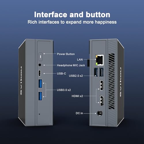 Image of Win 11 Pro Mini Computer Intel N5105(up to 2.9 GHz) DDR4 16GB RAM 512GB SSD Mini PC 4M Smart Cache Support Dual-Band WiFi /4K@60Hz Output /Type-C /USB 3.0 /HDMI /LAN （16+512GB）