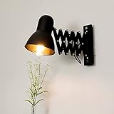 ausziehbares bett ikea Material der Leuchte: Metall Schwarze Wandlampe mit Schalter E27 ausziehbar schwenkbar Wandleuchte Kinderzimmer Küche Bürolampe