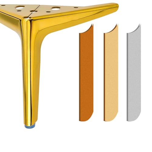 Patas de metal para muebles (4 ud) estilo moderno para sofá y armario 7