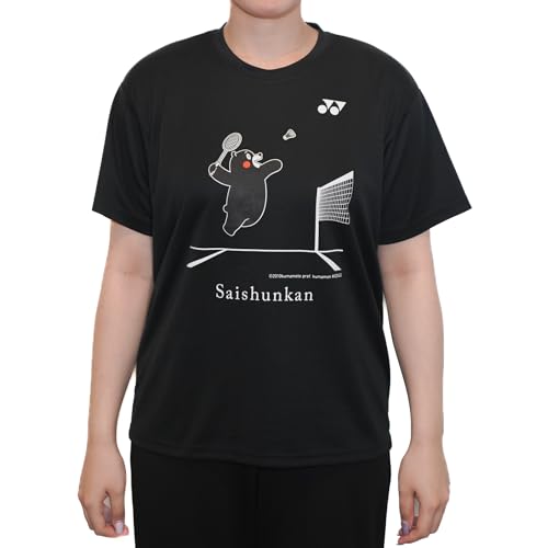 [KUMAMOTO SAISHUNKAN BADMINTON TEAM] ���܃����X�}�b�V�� T�V���c 2025 M �u���b�N �X�|�[�c�E�F�A �o�h�~���g���E�F�A �z������