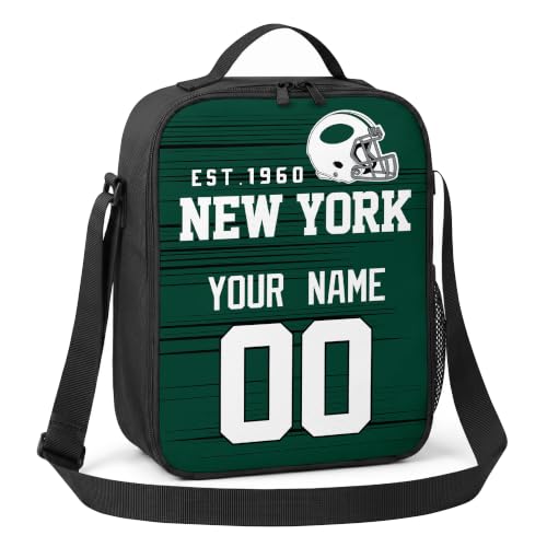 Image of New York J Lunch Bag Custom Name and Number Personalized Gifts