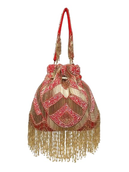 Nahhar Fashions Handmade Designer Potli Bag - Beautifully Crafted for Special Occasions