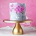 Amalfi Decor 12 Inch Cake Stand, Dessert Cupcake Pastry Candy Display Plate for Wedding Event Birthday Party, Round Modern Metal Pedestal Holder, Gold