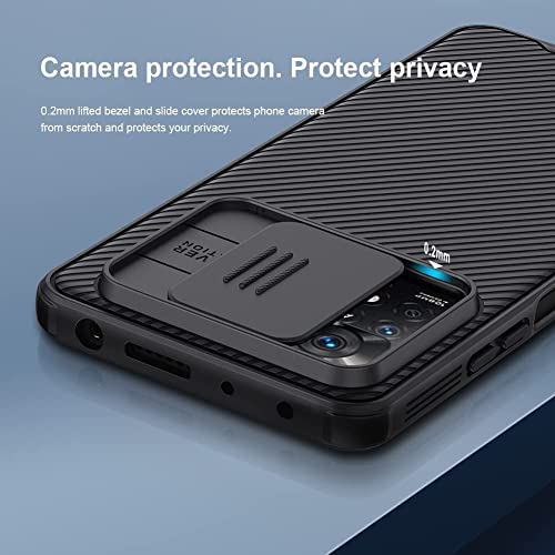 WVOZWWO for Xiaomi redmi Note 11 Pro 5G/4G Case, Slim case Protective Cover with Camera Protector Hard PC TPU Thin Anti-Scratch Phone Case for Xiaomi Redmi Note 11 Pro (6.67'') (Black)