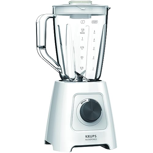 KRUPS BLENDFORCE Standmixer KB4201 (600W, 2L Kunststoffbehälter, 4 Messer, 2 Geschwindigkeiten +...