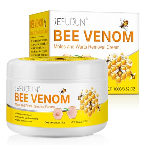 Crema Veneno De Abeja Verrugas, Crema Reparadora Veneno Abeja, Crema De Veneno De Abeja, Quitar Verrugas Verrugas Antiverrugas Quita Verrugas Cuerpo Para Todo Tipo De Piel, 100g