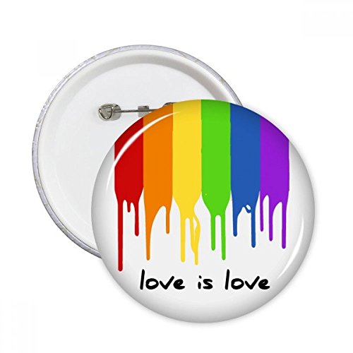 Badge LGBT L'amour est l'amour arc-en-ciel pour personnaliser vos vestes
