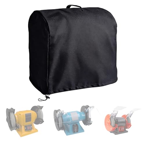 Bench Grinder Cover, 420D Oxford Waterproof Dust Covers for Most 6 Inch and 8 Inch Bench Grinders, for Storage in Workshops, Garages, Job Sites or Outdoor Areas
