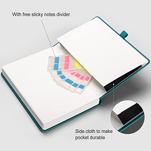 Carnet de notes papier graphique A5 cyan avec 320 pages numérotées - 5