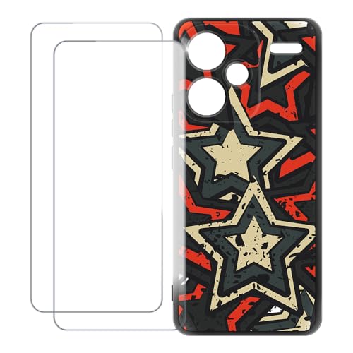 UOGNADGD Xiaomi Redmi Note 13 Pro+ 5G �Ƃ̌݊������� �J�X�^���J���t���P�[�X�{�����K���X�ی�t�B����2���t�� ? �Ռ��z�������h�~ (��)