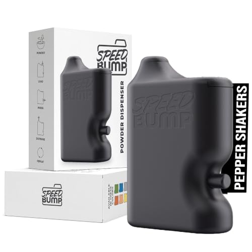 Portable Pepper Shaker (Black) - Versatile Seasoning Set Multi Functional Salt Dispenser Spice Shakers for Easy Use - Convenient & Durable Plastic Salt and Pepper Dispenser for Fine Spices