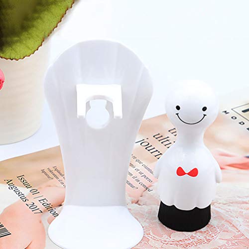 Lurrose Forma Boneca Esfoliante Facial Escova de Limpeza Rosto Escova de Lavagem de Fibra de Carvão