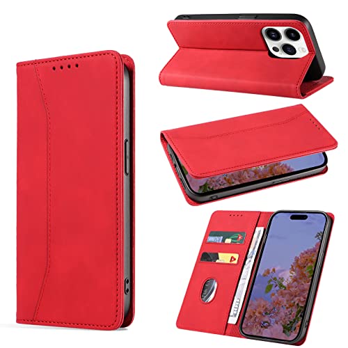 KWATUNG iPhone 16 Pro 用 ケース 手帳型 アイフォン 16 Pro 用 ケース 手帳型 おしゃれ iPhone 16Pro 用 手帳型ケース 肌感レザー iPhone 16Pro 用カバー 内蔵マグネット 耐衝撃 iphone16 P