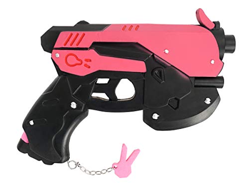 KeySmart OW Light Gun de D.Va en mousse rigide en polyuréthane, rose pour Cosplay et fans d'Overwatch, Pistolet léger en PVC, rose, pour femme et enfants