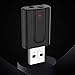 Produktbild Bluetooth Adapter 5.0 Bluetooth Receiver Transmitter 2 in 1 Mini Wireless Sender Empfänger, Dongle Stick Adapter mit 3,5mm Klinke für Auto TV PC Kopfhörer HiFi Autoradio MP3 /MP4