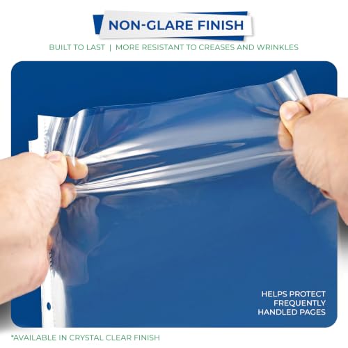 Image of Samsill Heavy Duty Sheet Protectors, Non-Glare, 8.5x11 Inch Page Protectors for 3 Ring Binder, Letter Size Protectors, Reinforced Holes, Non-Glare Protector, Top Loading, Acid Free, (Pack of 1000)