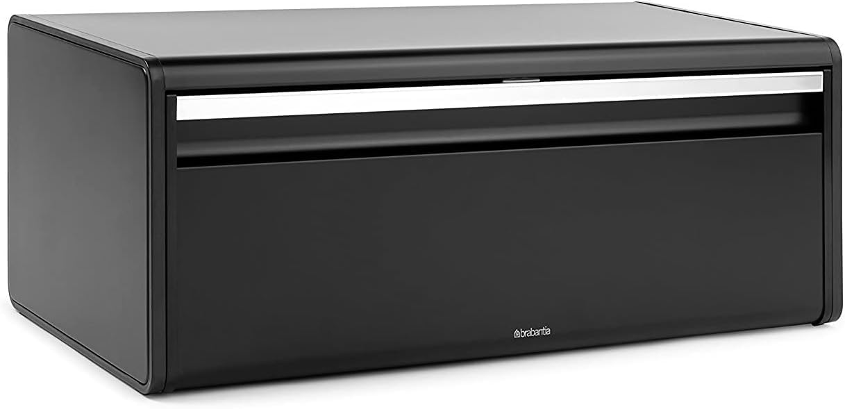 Brabantia Fall Front Bread Bin - Matt Black