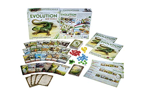 Evolution: New World Board Game | 2-4 Players | Ages 11 And Up | Popular Science | Nature | Animals| Card Game | Simulation | Hand Management | Average Playtime 30-60 Min #TOP3