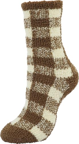 BomKinta Fuzzy Socks Women - Winter House Slipper Sock - Cozy Thick Warm Sleeping Socks Size 5-10 6