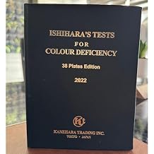 Ishihara Test Chart Books for Color Deficiency 38 Plates with User Manual and One Eye Occluder