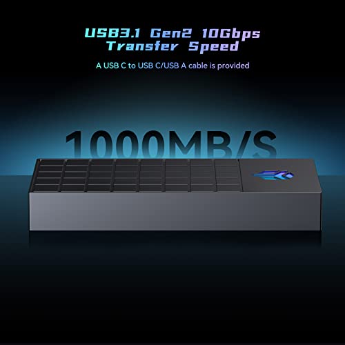 Yottamaster Case SSD M.2 NVMe RGB con dissipatore