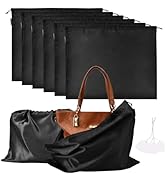 6 Pack Dust Bags for Handbags Silk Dust Cover Bag for Handbags Purses Shoes Boots, Silk Dustproof...