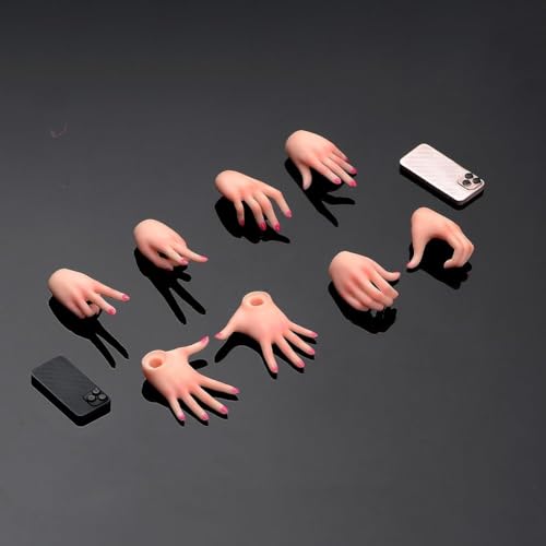 Mains pour figurine 1/6 AMITD maquillées et interchangeables pour pose - 2