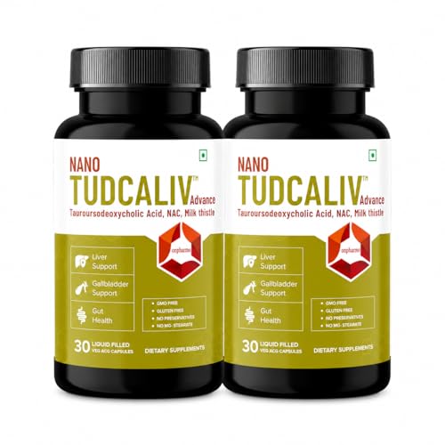 Image of Tudca Advance Liver Detox & Gut Health | Milk Thistle, NAC & TUDCA | Supports Fatty Liver, Digestive Health & Detoxification - 90 Vegan Liquid Capsules (Pack of 2)
