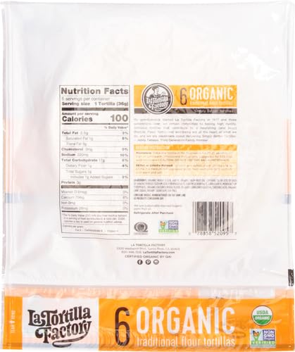La Tortilla Factory 78858520957 Organic Traditional Flour Tortillas thumb #2