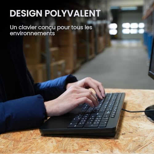 Clavier compact perixx PERIBOARD-534 pour optimiser l'espace de votre bureau en télétravail