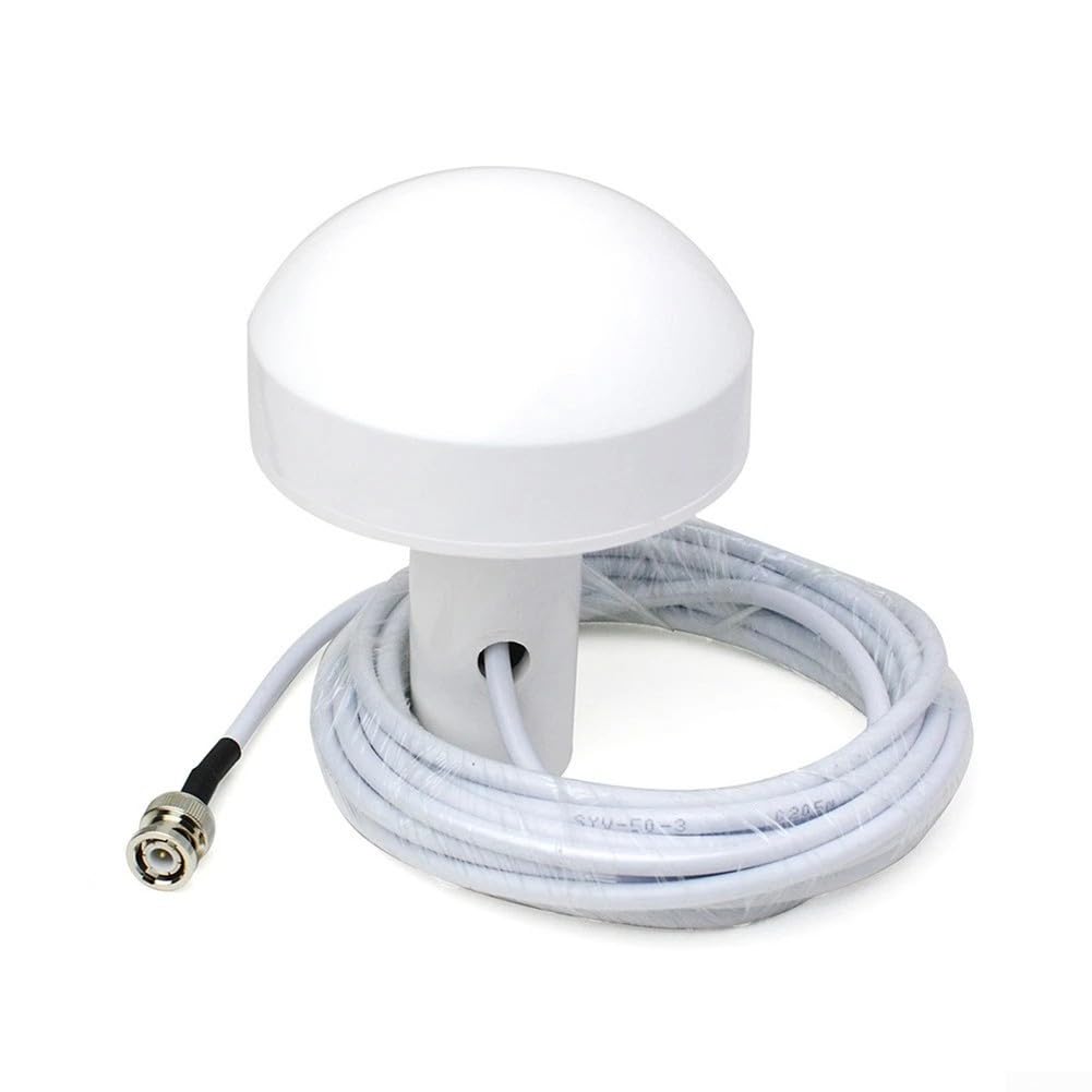 Antenna esterna GPS per barca con cavo da 510 m, connettori maschio BNC/TNC compatibile con la maggior parte dei dispositivi di navigazione marina (5 m)