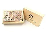 Diary Stamp Set,Wooden Rubber Signet for Children DIY Scrapbooking Planner Card Making(40pcs,Happy Day)